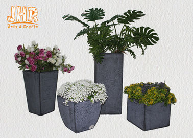 Gris noir blanc de couleur d'argile d'usine de pots de Fiberclay de fleur de pots de pot de planteurs de pots ronds multi de jardin