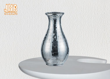 Vases argentés en verre de mosaïque de fibre de verre à Tableau de vase d'articles de décoration modernes de Homewares