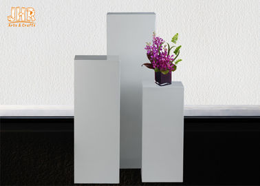 Piédestal blanc brillant moderne de plancher/piédestal de fibre de verre