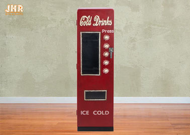Couleur rouge en bois décorative personnalisée de conception de machine de boisson de Cabinet de meuble de rangement en bois