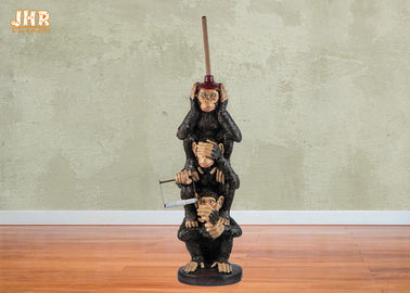 Sculpture décorative en singe de résine de figurine de statue de Polyresin d'antiquité de support de papier hygiénique