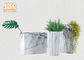 Vases de marbrure à plancher d'argile de planteurs de pot de pots d'usine de Fiberclay de pots de fleur d'argile grands