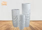 Vases blancs brillants à plancher de fibre de verre de profil onduleux pour les usines artificielles 3 morceaux