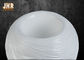 Forme blanche brillante de boule de vases à Tableau de pièce maîtresse de fibre de verre de profil onduleux