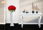 Vases blancs mats à Tableau de fibre de verre de trompette d'articles de décoration de Homewares de vases à plancher