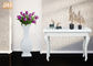 Vases blancs brillants décoratifs à plancher de vases à Tableau de pièce maîtresse de fibre de verre