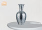 Les vases en verre de mosaïque d'argent de vase à Tableau de fibre de verre pour les fleurs artificielles autoguident des décorations