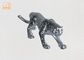 L'argent à la maison de décor a poussé des feuilles la sculpture animale en léopard de fibre de verre de figurines de Polyresin