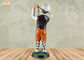 Statue décorative de dessus de table de golfeur de sportif de statue de Polyresin de figurine antique de statue