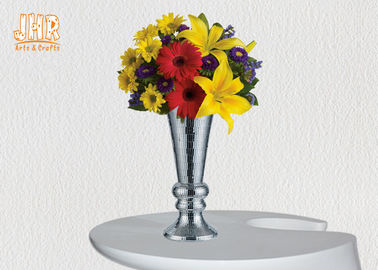 Vases à fibre de verre de vases en verre de mosaïque d'articles de décoration de Homewares de vases à Tableau de pièce maîtresse de trompette