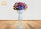 Pots de fleur d'intérieur épousant la fibre de verre blanche brillante de vases à Tableau de pièce maîtresse