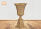 Forme de trophée de vase givrée par classique à Tableau de pièce maîtresse de planteurs d'urne de fibre de verre d'or
