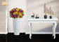 Planteurs blancs brillants de fibre de verre d'articles de décoration de Homewares de vases à plancher pour l'hôtel à la maison