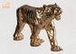 Le grand or a poussé des feuilles la statue animale de Tableau de sculpture en tigre de figurines de Polyresin