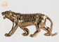 Le grand or a poussé des feuilles la statue animale de Tableau de sculpture en tigre de figurines de Polyresin
