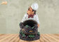 Sculpture en chef de support de vin de chef de résine de figurine de statue de Polyresin de décor de Tableau de chef petite